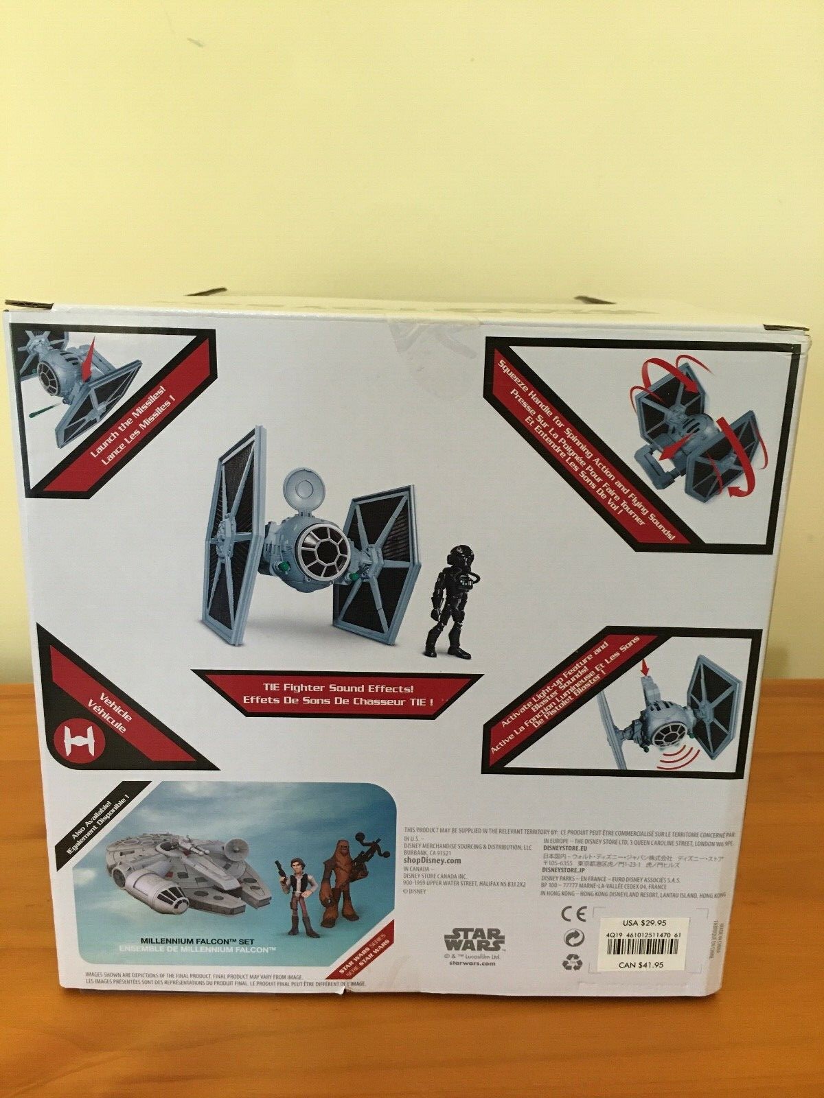 New Disney Store Star Wars Toybox Tie Fighter Play Set NIB