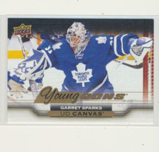 2015-16 Upper Deck Series 2 Young Guns Canvas C228 Garret Sparks Maple Leafs