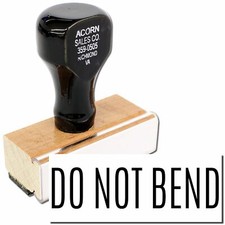 Do Not Bend Rubber Stamp Business Office Stamp Size 1/2" x 1-1/2"