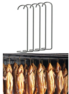BROWIN RäUCHERHAKEN X 5 - Haken zum Fischen Fisch Raucherhaken fleischhaken Räucherei