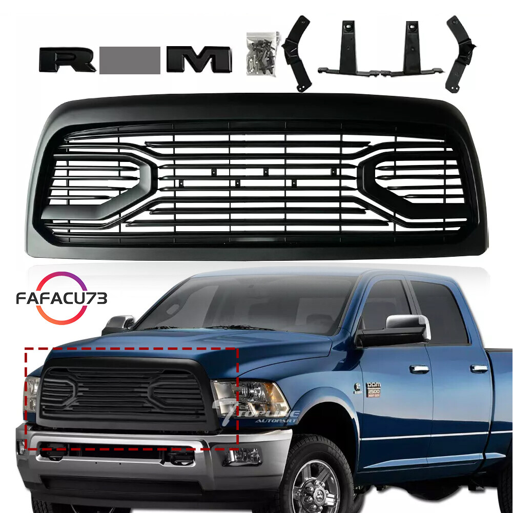 Big Horn Front Bumper Grille For Ram 2013-2018 2500/3500 Horizontal Billet Grill