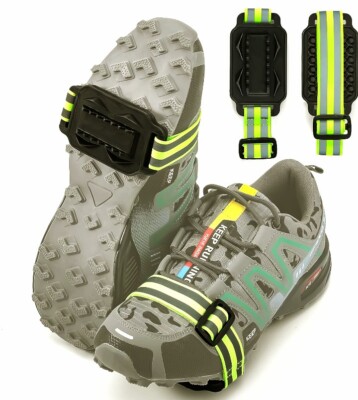 Schnee & Eis Schuhgriffe, 14-Noppen Anti-Rutsch Stiefelgreifer mit Metallspikes Klampe