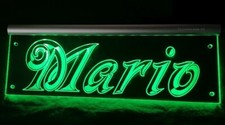 Mario LED Namensschild oder dein Name LKW Tru...