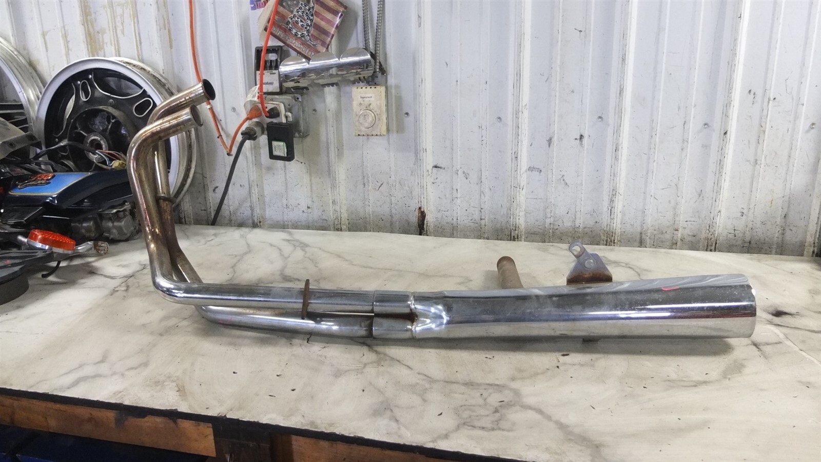 80 Yamaha XS1100 XS 1100 Eleven Special Left Side Muffler Exhaust Pipe