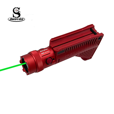SiRIUSTAC AGC 1600 Lumen LED Rechargeable Flashlight & Green Laser