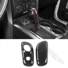 2009-2014 For Ford F150 Raptor Carbon Fiber Gear Shift Knob Head Trim Cover Skin