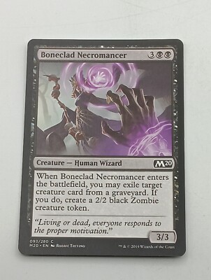 Magic the Gathering Einzelkarte Boneclad Necromancer bespielt
