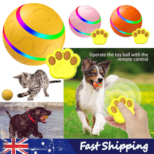 Funny Cat Dog Ball Electric Automatic Rolling Jumping Play Interactive Pet Ball - Picture 13 of 16