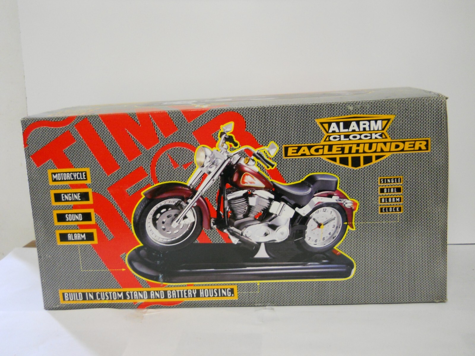 Vintage Legendary Classic Eagle Thunder Motorized Alarm Clock Motorcycle