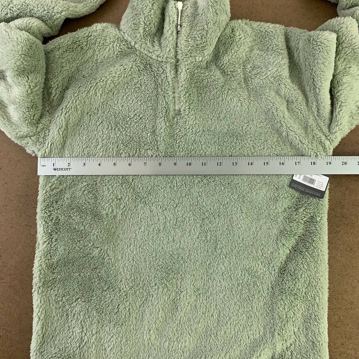 Eddie Bauer Womens Quest Plush 2.0 1/4 Zip Fleece Jacket Green