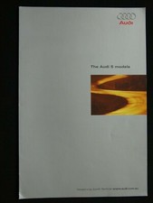 AUDI 'S' MODELS 4 PAGE TECHNICAL BROCHURE OCTOBER 2001