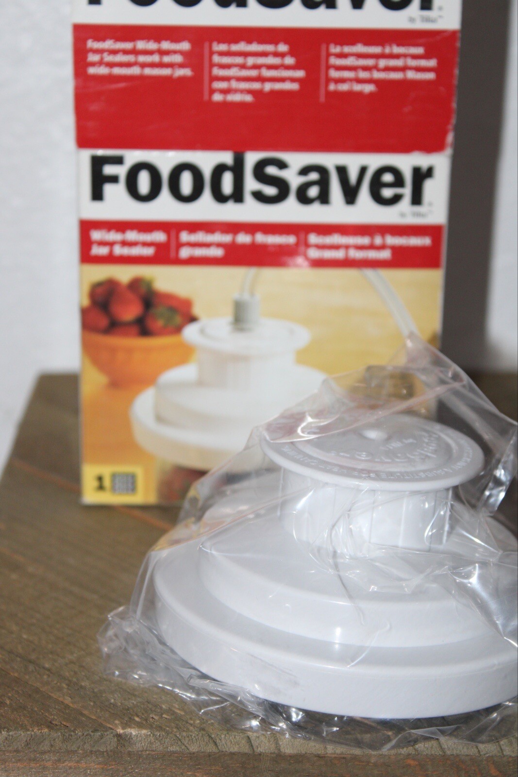 NEW FoodSaver Wide Mouth Jar & Regular Mouth Sealer Vacuum Sealing