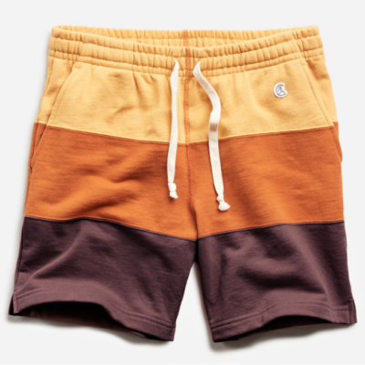 Todd Snyder x Champion Pieced Stripe Warm Up Short Honeycomb