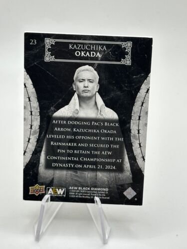 2024 AEW - Diamante Negro - Colección Exquisita /125 - #23 Kazuchika Okada - Imagen 2 de 2