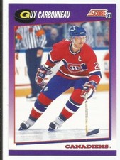 GUY CARBONNEAU 1991-92 SCORE CARD NM-MT CONDITION