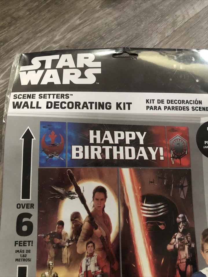 Star Wars The Force Awakens WALL POSTER Decoration Kit Scene Setter Birthday - Image 3 of 4