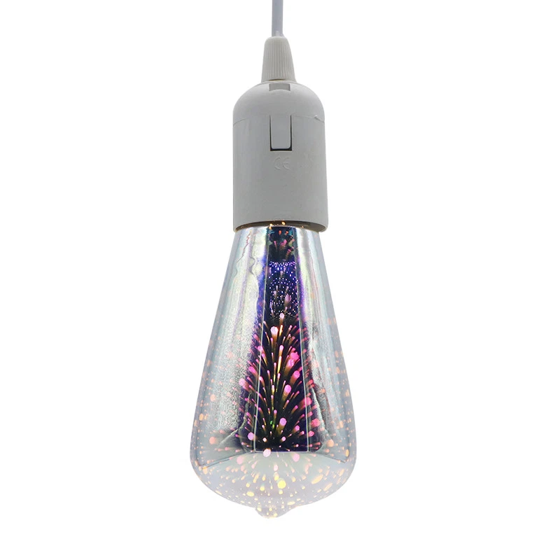 3D LED Bulb Star Firework E27 Vintage Edison Colorful Bombillas Night Light - Image 4 of 4