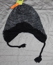 Boys All In Motion OSFM One Size Fits Most Winter Hat With Ear Covers New black