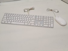 Apple USB Keyboard A1243 Slim - With Mighty Mouse A1152 - SKU 11