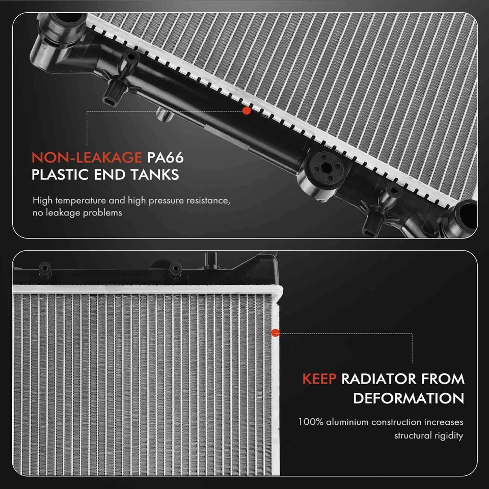 Kit de radiador y condensador de CA y ventilador de refrigeración para VW Golf Jetta 1999-2004 Audi TT Foto 4 de 4