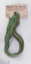Weeks Dye Works Hand Dyed Floss 4165 FOLIAGE 5 yd Cross Stitch Needlepoint