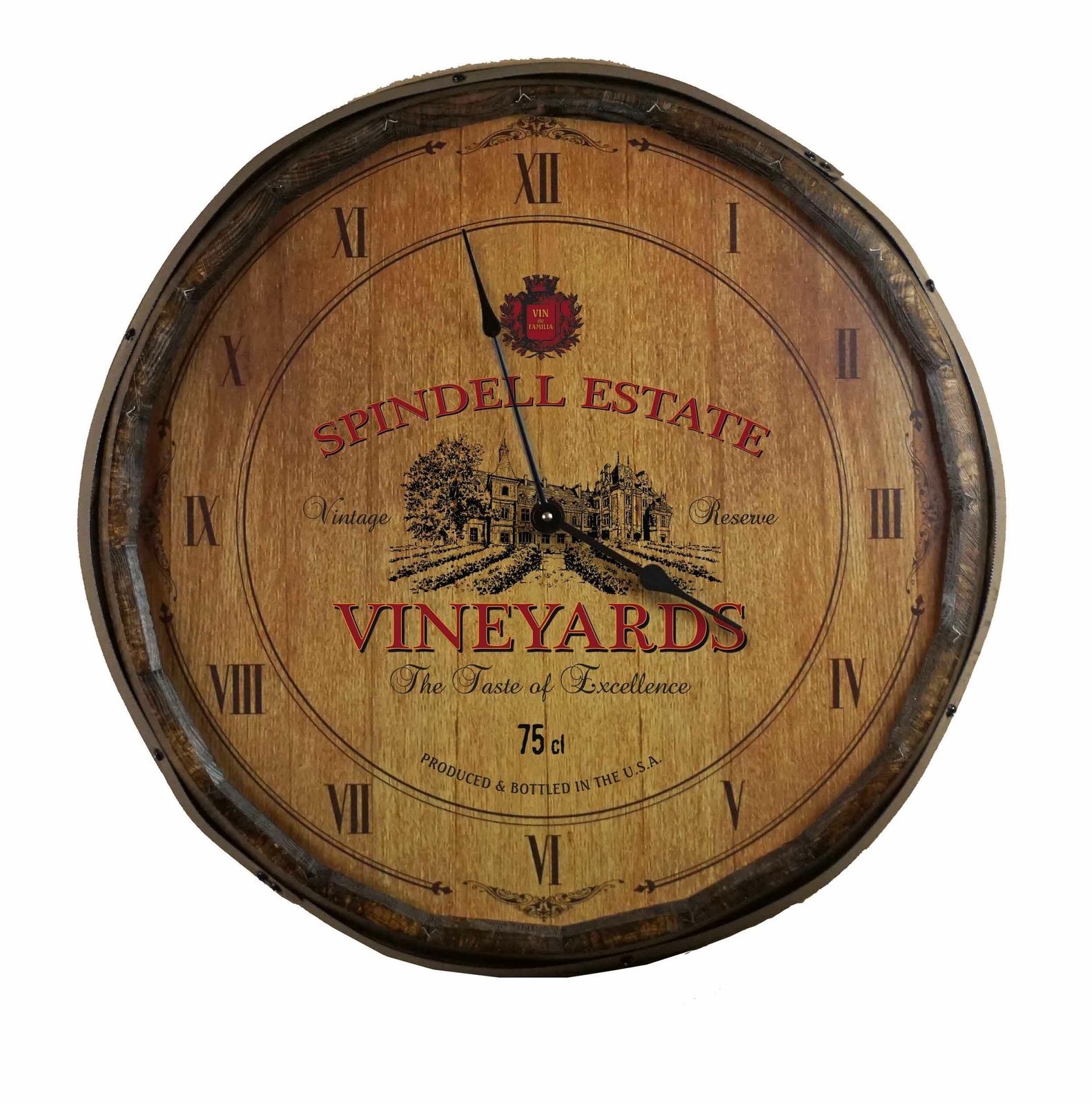 Personalize Your Own Vinyards Wine Quarter Barrel Clock | eBay