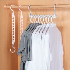 10X Space Saver Wonder Magic Hanger wardrobe savers Clothes Closet Organize Hook