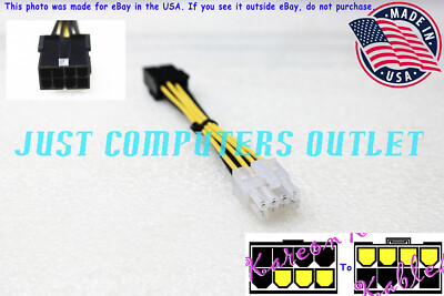   Supermicro 8-Pin CPU to 8-Pin PCIe 5In. Power Adapter Cable (CBL-PWEX-0663)