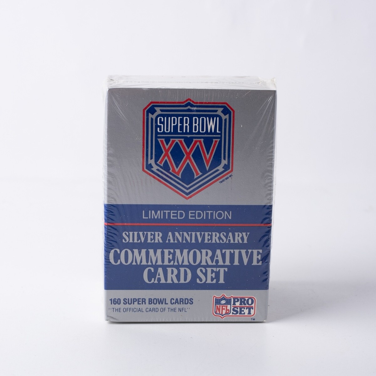 Pro Set Super Bowl XXV Limited Edition Silver Anniversary Commemorative  Card Set