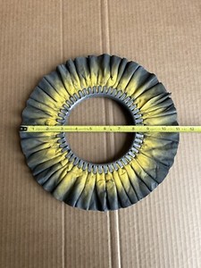 11 inch YELLOW *Lot Of 32 Mill Treated Airway Buffing Wheel Buff Pad Medium Cut