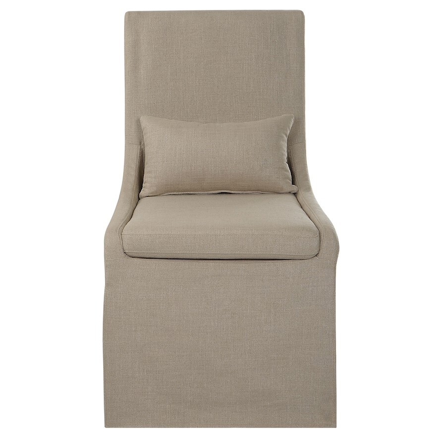 Uttermost Coley Armless Chair, Tan 23727 eBay