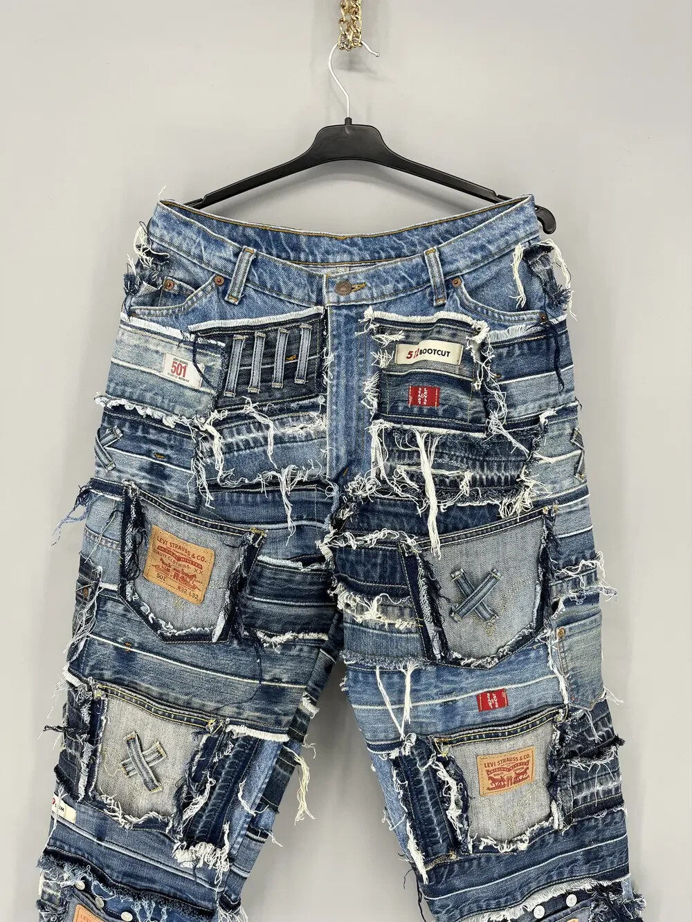 90s Levi’s 633 Patchwork Multipocket Denim Custom… - image 11