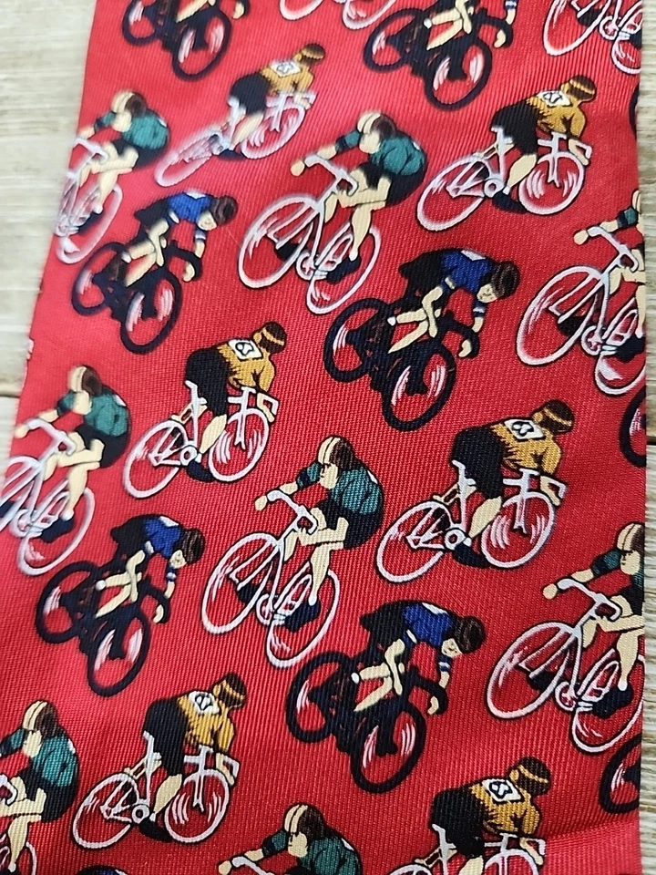 Bicicleta de carretera con corbata de colección para hombre World Cycling Productions Inc. Hecho a mano Foto 3 de 4