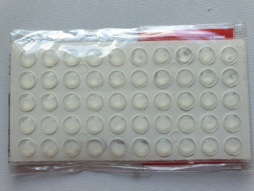 *50 PC Clear Self- Adhesive Rubber Bumper Round Pads (9 mm-10 mm)** - Picture 3 of 4
