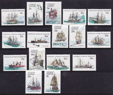 1979-82 AAT Definitives Ships of The Antarctic  MUH - Complete Set of 16 Stamps