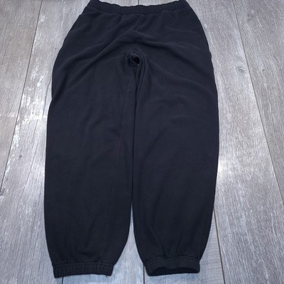 Athleta Forever Fleece High Rise Joggers Women Large Tall Black Sweatpants