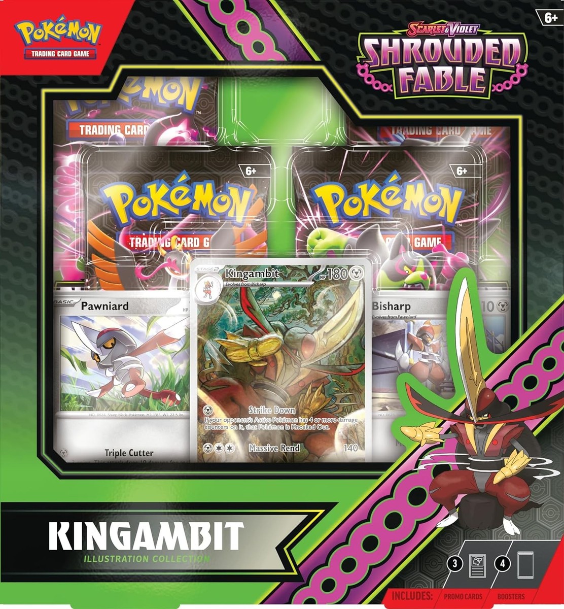 Pokemon TCG - Shrouded Fable Kingambit Illustration Collection | eBay