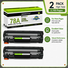 2PK 78A CE278A Toner Cartridge For HP LaserJet Pro M1536DNF MFP P1560 P1606DN