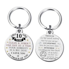 10 Years Sobriety Gifts for Women Men - 10 Years Clean AA Recovery Sobriety