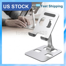 Universal Foldable Adjustable Metal Stand Holder Desk Tabletop Phone iPad Tablet
