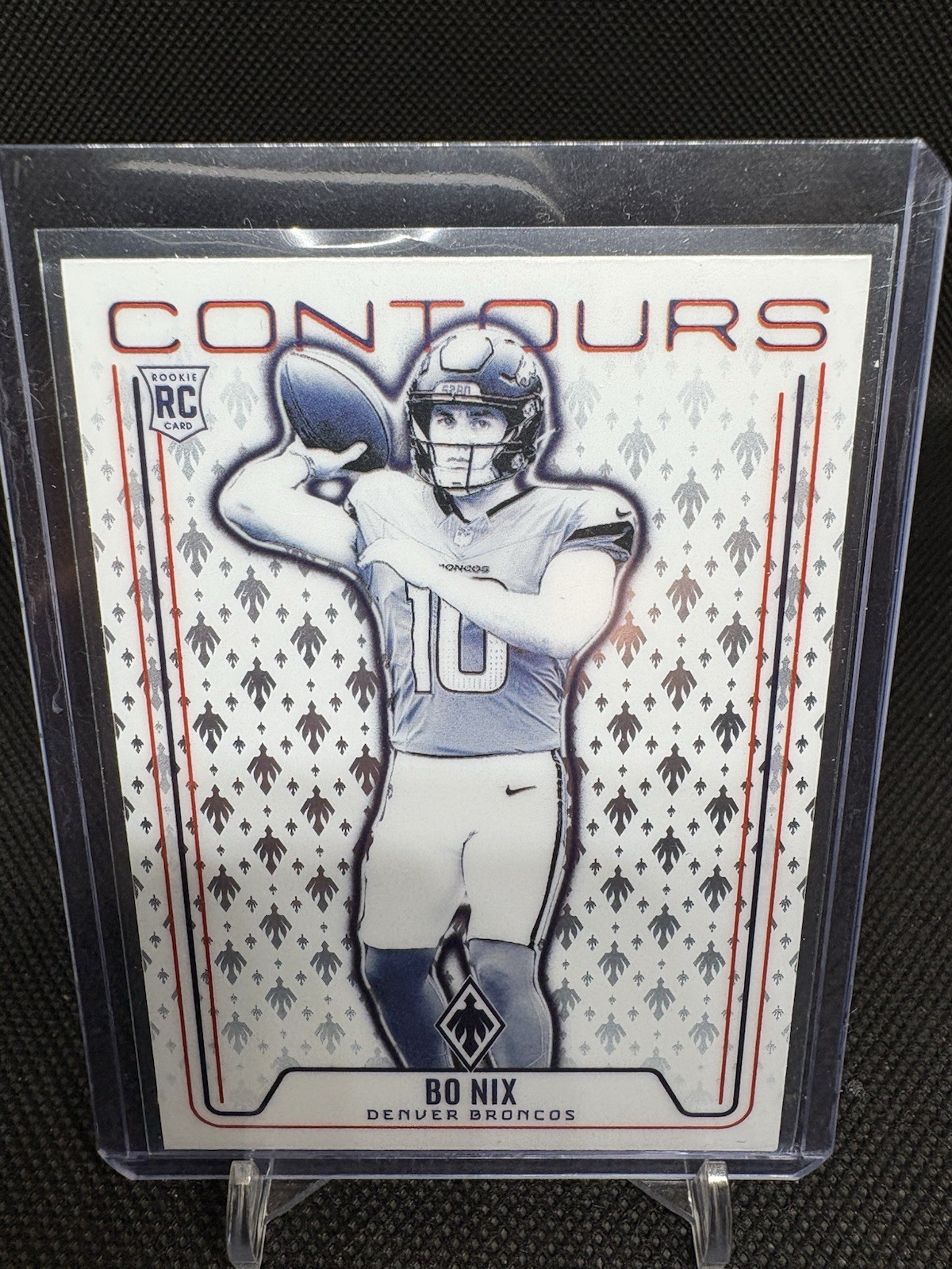 2024 Panini Phoenix Contours Bo Nix #CON-BNX Lazer (RC) Broncos