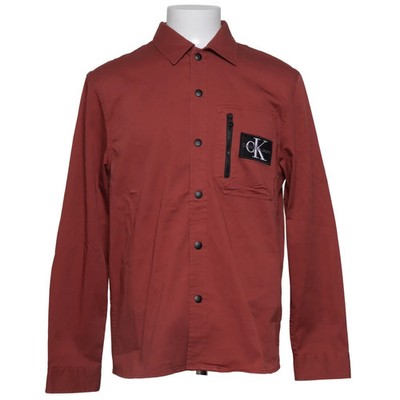 Calvin Klein Jeans, Oberhemd, Herren, Größe: M, model: relaxed fit, Rot #uR7