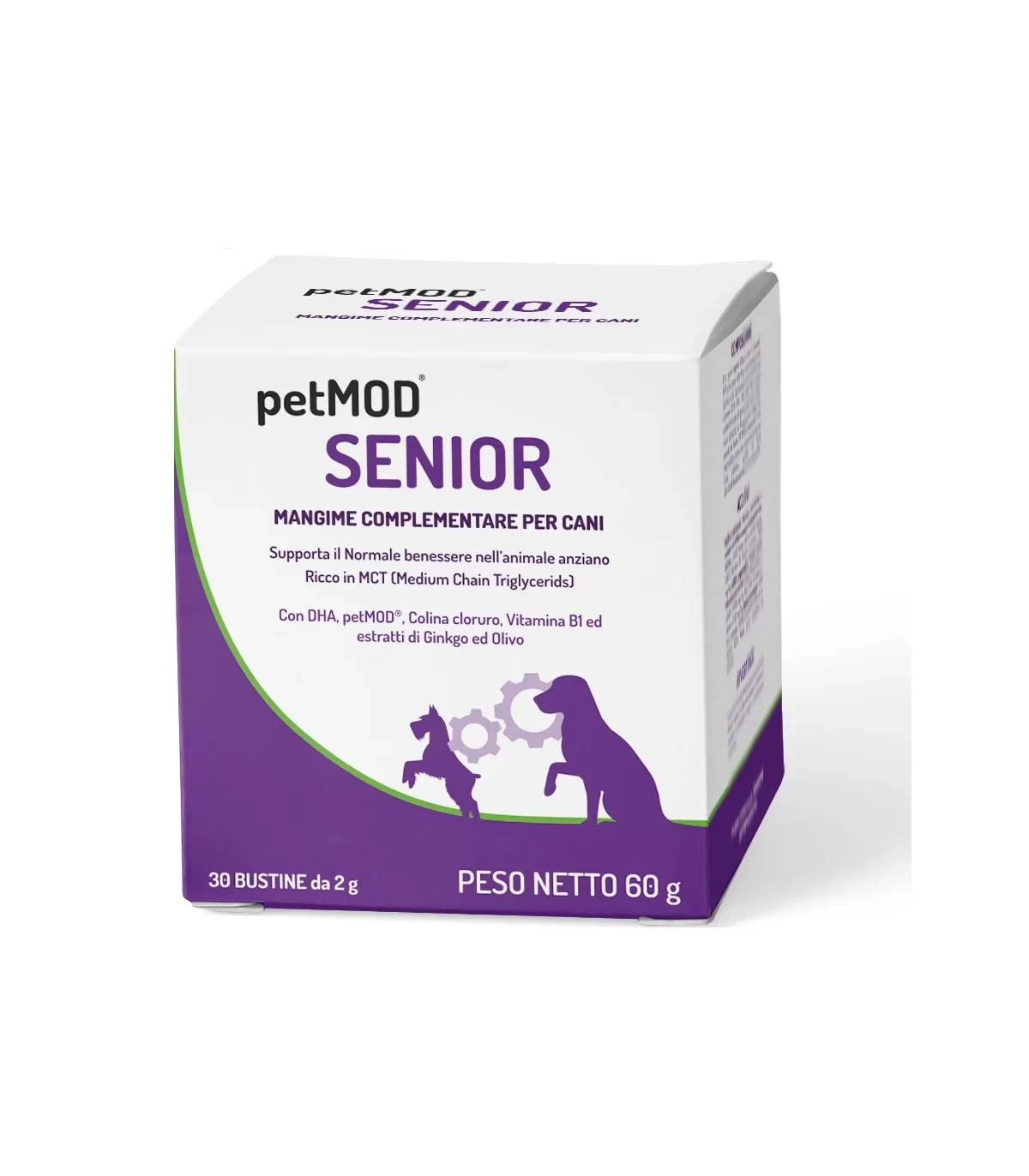 Petmod SENIOR - 30 BUSTINE DA 2 GRAMMI - Integratore per cani anziani