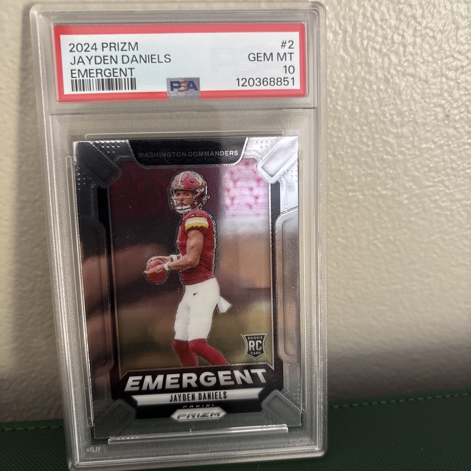 Jayden Daniels Panini Prizm Emergent #2 Base