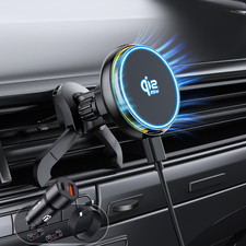 Qi2.2 25W for Magsafe Car Mount Charger, Wireless Car Charger  Cooling Fan