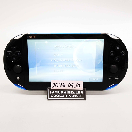 Sony Playstation PS Vita Blue Black PCH-2000 Console only PSV Slim Japan Used