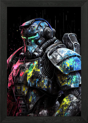 Power Armor Gerahmtes Wandbild Poster Leinwanddruck Bild