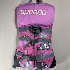 Speedo INFANT Size Pink Life Jacket Vest Model 1685 To 30 Lb NWOT Starfish Fish