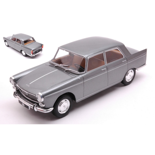 Peugeot 404 1960 Metallic Grey 1:24 Whitebox Auto Stradali -D- Neues Modell-image