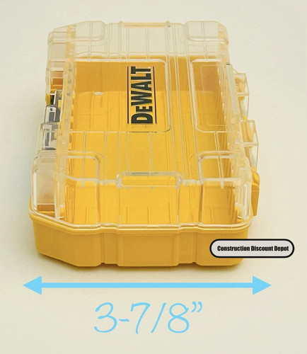DEWALT TOUGH CASE SM BIT SPITZE AUFBEWAHRUNG ORGANIZER STAPELBAR INEINANDERGREIFEND LEER NEU - Bild 2 von 3